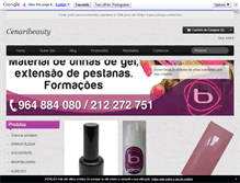 Tablet Screenshot of cenaribeauty.com